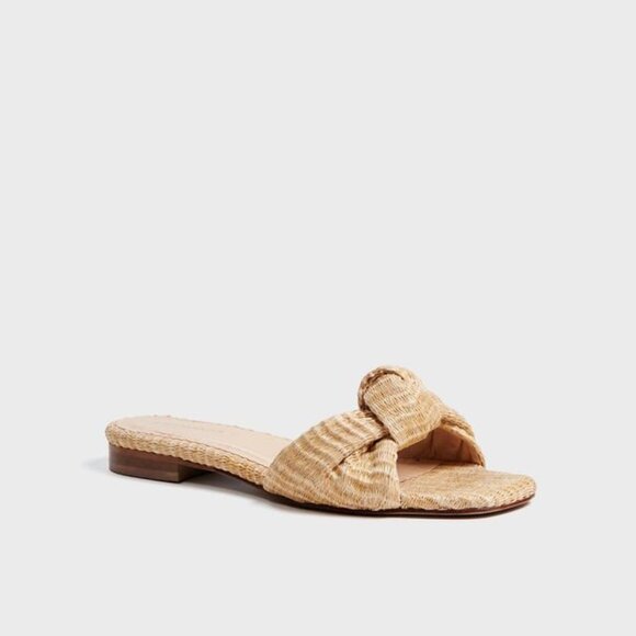 Raffia Brit Sandals - Picture 1 of 7